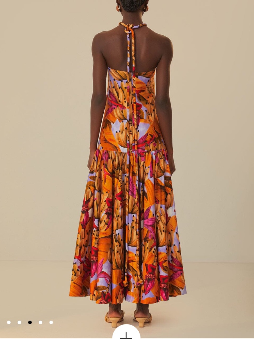 Farm Rio Lilac Banana Forest Maxi Dress NWT - Picture 3 of 6